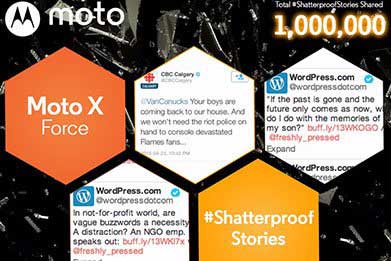 Moto Shatter Stories developed by Shakti Kumar frontend developer