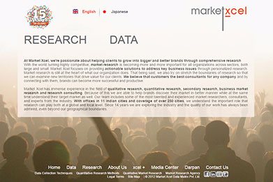Marketxcel research company official site developed by Shakti Kumar